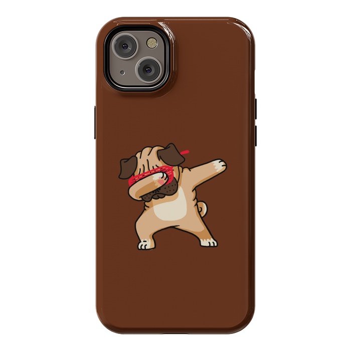 iPhone 14 Plus StrongFit Dabbing Pug by Vó Maria