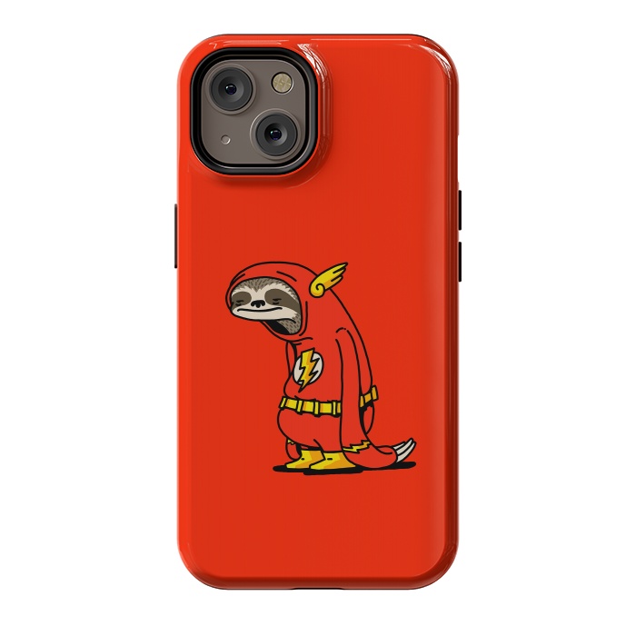iPhone 14 StrongFit The Neutral Sloth Lazy Super Hero by Vó Maria