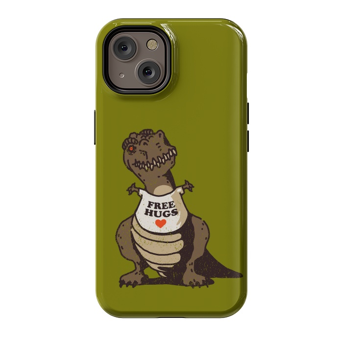 iPhone 14 StrongFit T-Rex Free Hugs by Vó Maria