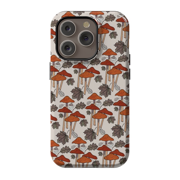 iPhone 14 Pro StrongFit Autumn Mushrooms  by Steve Wade (Swade)