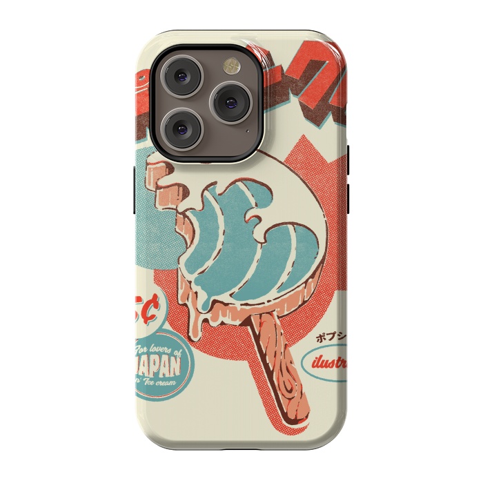 iPhone 14 Pro StrongFit Great Wave Ice Pop by Ilustrata