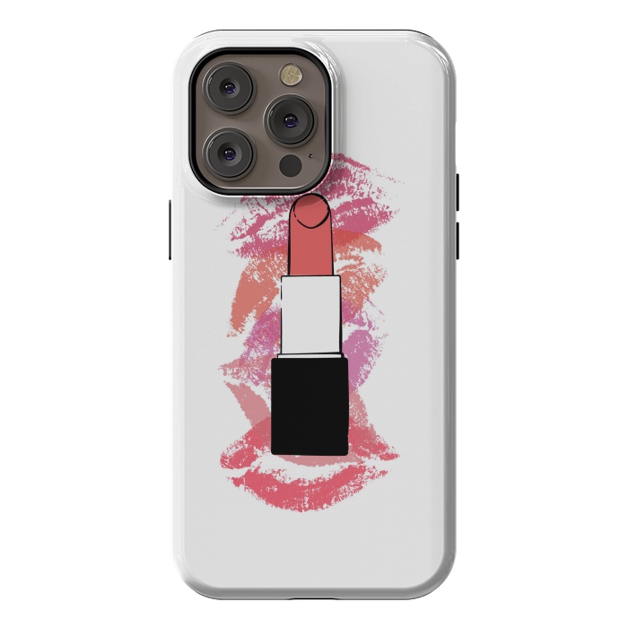 iPhone 14 Pro max StrongFit Lipstick Kisses by Martina