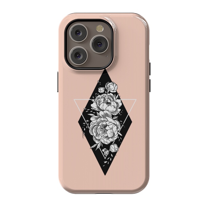 iPhone 14 Pro StrongFit Floral diamond by Jms