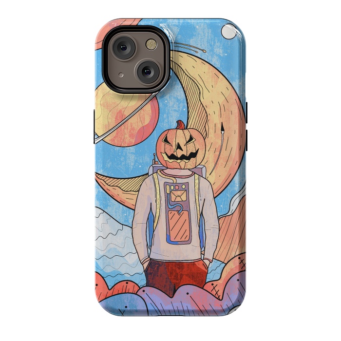 iPhone 14 StrongFit The pumpkin astronaut  by Steve Wade (Swade)