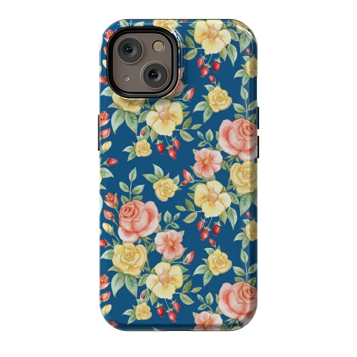 iPhone 14 StrongFit Pink and yellow roses  by Winston