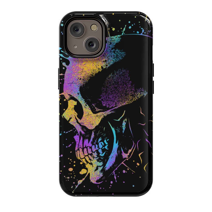 iPhone 14 StrongFit Skull Colorful Artistic by Alberto