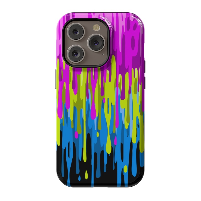 iPhone 14 Pro StrongFit Colorful liquid by Alberto