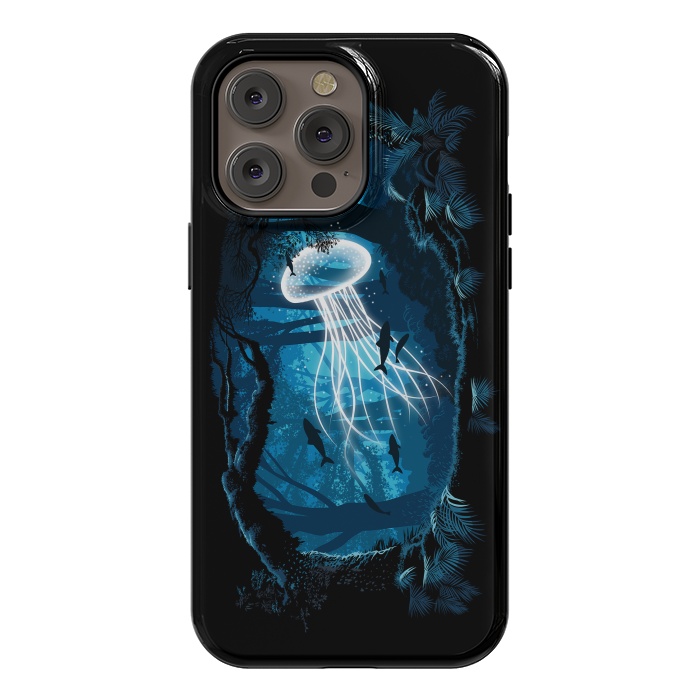 iPhone 14 Pro max StrongFit Jelly Fish Forest by Alberto