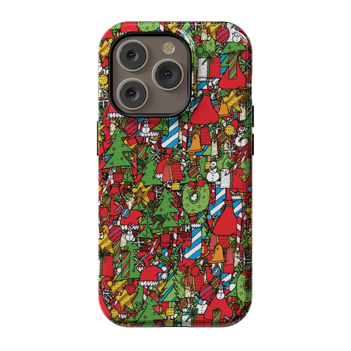 iPhone 14 Pro StrongFit The festive pattern by Steve Wade (Swade)