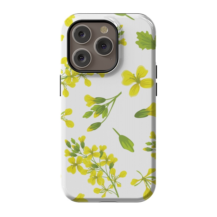 iPhone 14 Pro StrongFit cute yellow flowers 2 by MALLIKA