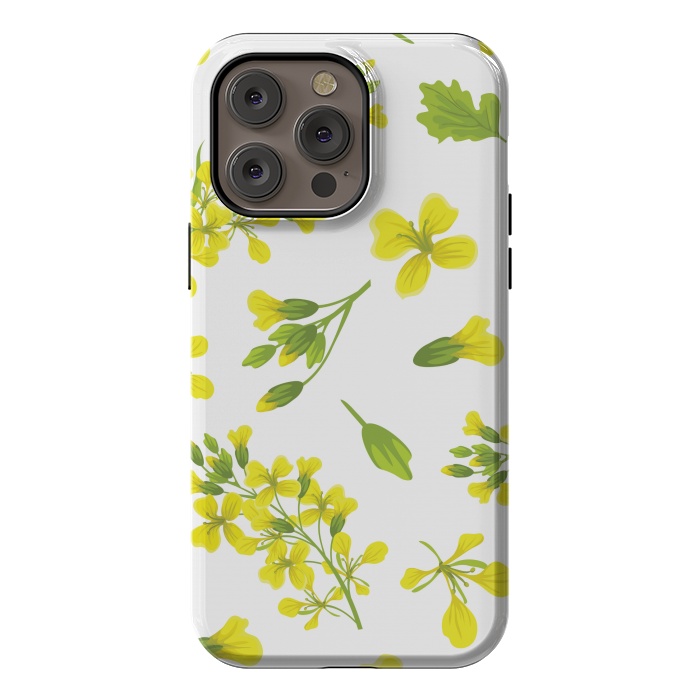 iPhone 14 Pro max StrongFit cute yellow flowers 2 by MALLIKA