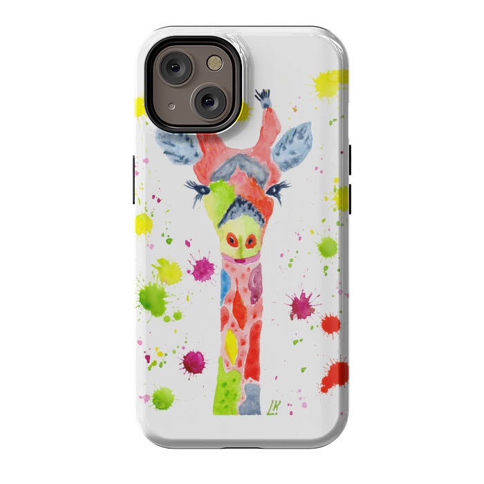 iPhone 14 StrongFit Giraffe watercolor 2 by ArtKingdom7
