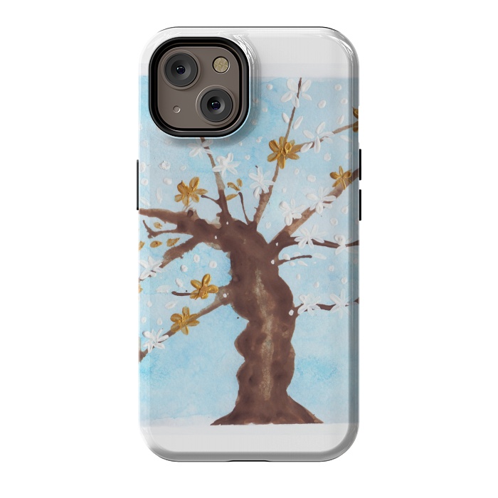 iPhone 14 StrongFit Tree of life painting watercolor by ArtKingdom7