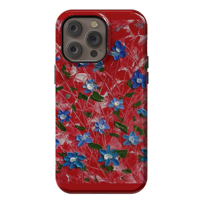iPhone 14 Pro max StrongFit Wildflowers art by ArtKingdom7