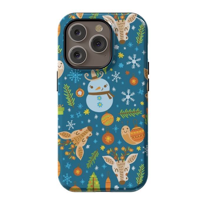 iPhone 14 Pro StrongFit snowman is love by MALLIKA