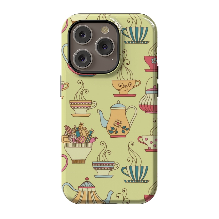 iPhone 14 Pro StrongFit antique cups love by MALLIKA