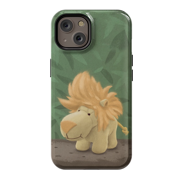 iPhone 14 StrongFit Cute lion by Laura Nagel