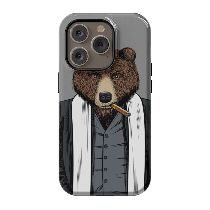 iPhone 14 Pro StrongFit Mafia Grizzly Bear by Alberto