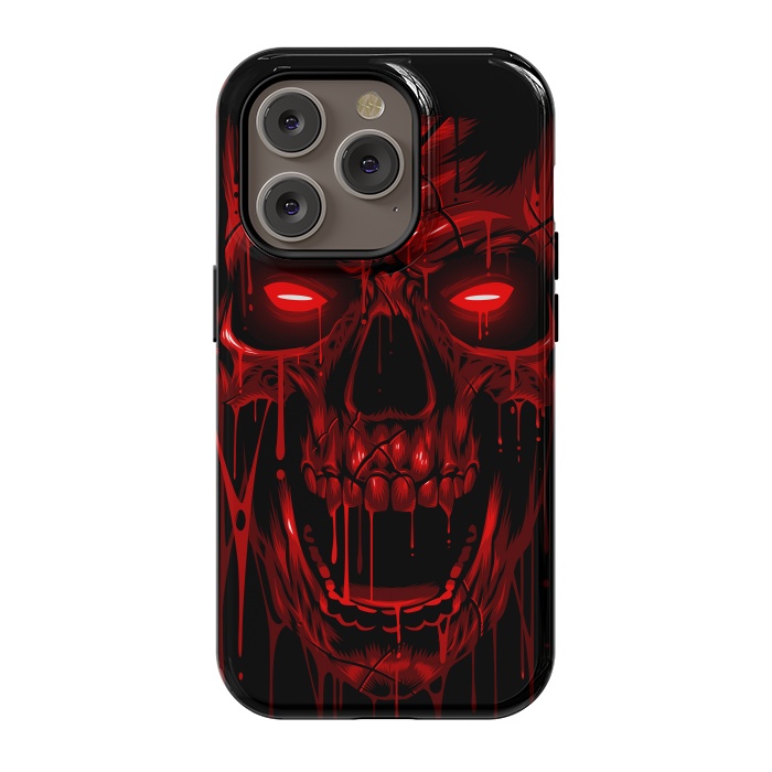 iPhone 14 Pro StrongFit Blood Skull by Alberto