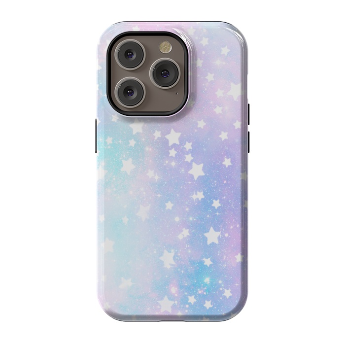 iPhone 14 Pro StrongFit Rainbow galaxy and stars by Oana 