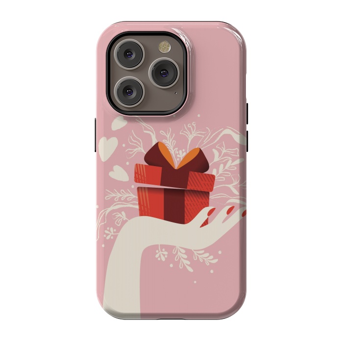 iPhone 14 Pro StrongFit Love gift, Happy Valentine's Day by Jelena Obradovic