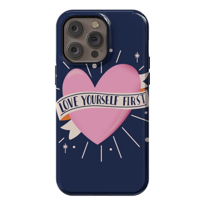 iPhone 14 Pro max StrongFit Love Yourself First, Happy Valentine's Day 2 by Jelena Obradovic