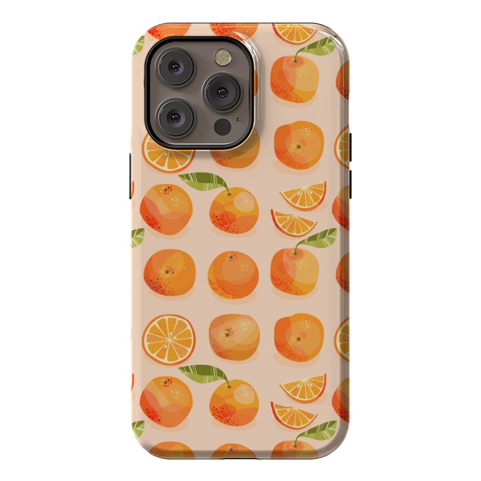 iPhone 14 Pro max StrongFit Oranges by Nic Squirrell