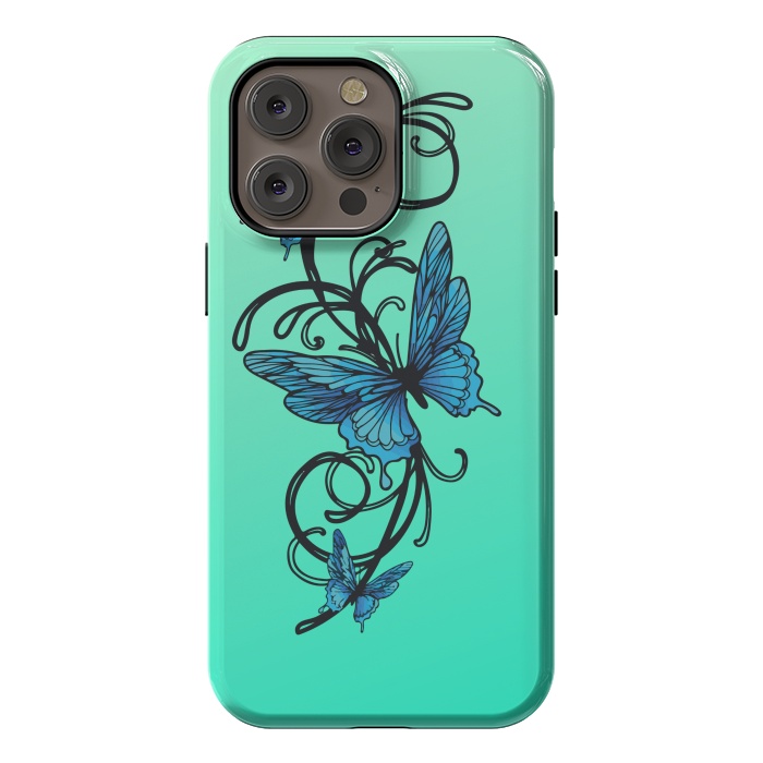 iPhone 14 Pro max StrongFit beautiful butterfly pattern by MALLIKA