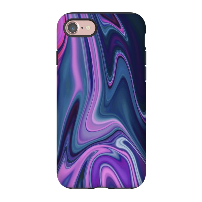 iPhone 7 StrongFit Liquid Purple Pink and Blue Colors by ArtsCase