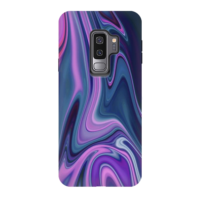 Galaxy S9 plus StrongFit Liquid Purple Pink and Blue Colors by ArtsCase