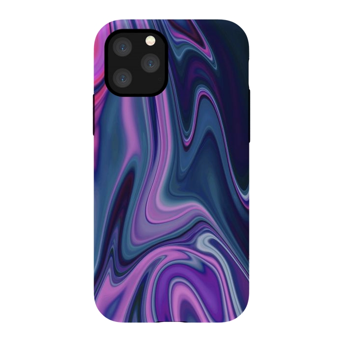 iPhone 11 Pro StrongFit Liquid Purple Pink and Blue Colors by ArtsCase