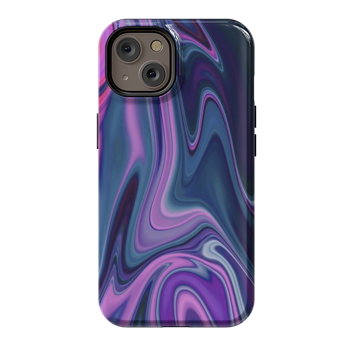iPhone 14 StrongFit Liquid Purple Pink and Blue Colors by ArtsCase