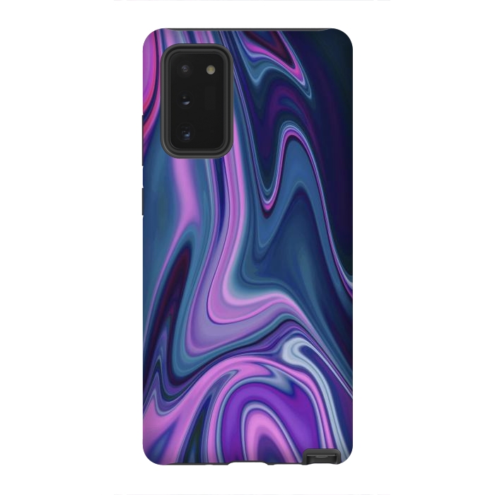 Galaxy Note 20 StrongFit Liquid Purple Pink and Blue Colors by ArtsCase