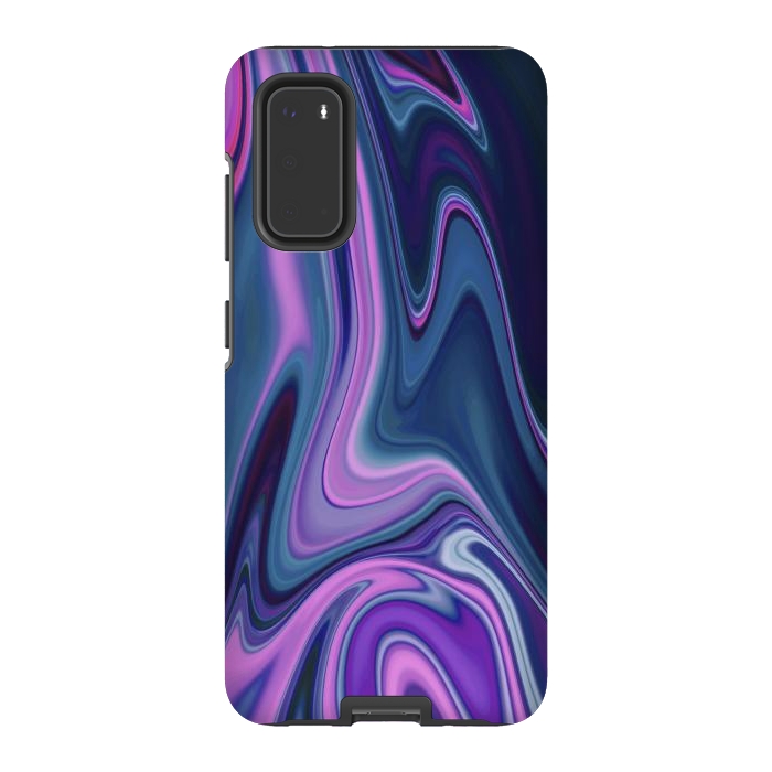Galaxy S20 StrongFit Liquid Purple Pink and Blue Colors by ArtsCase