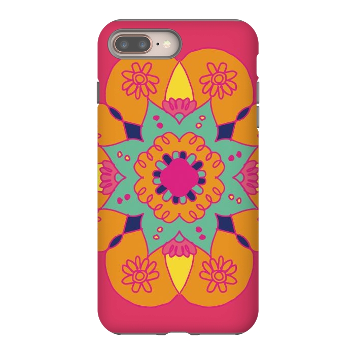 iPhone 7 plus StrongFit Pink Mandala  by ArtsCase