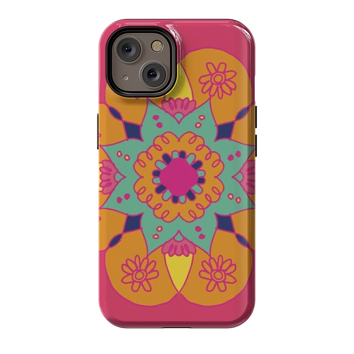 iPhone 14 StrongFit Pink Mandala  by ArtsCase