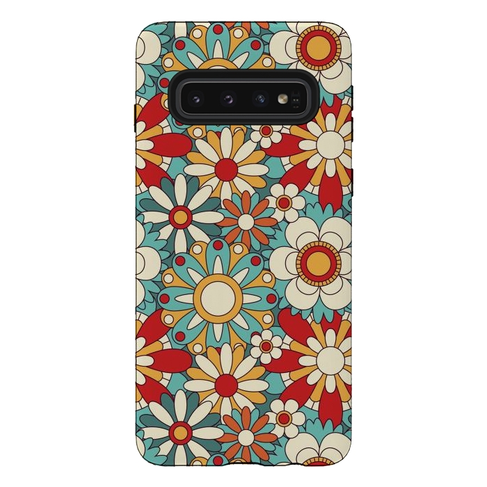 Galaxy S10 StrongFit Spring Flowers  by ArtsCase