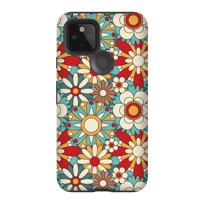 Pixel 5 StrongFit Spring Flowers  by ArtsCase