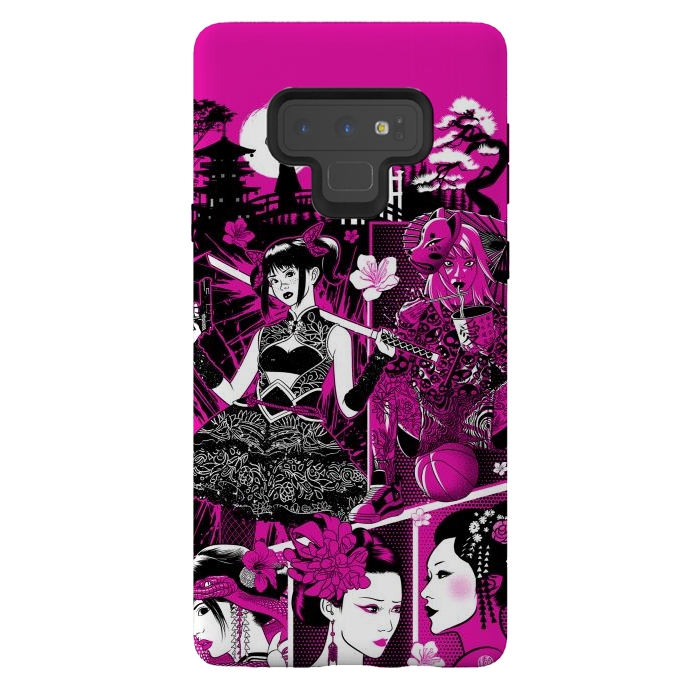 Galaxy Note 9 StrongFit pink geisha  by Alberto