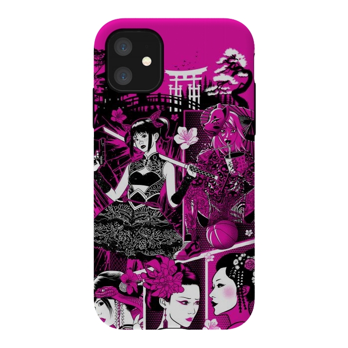 iPhone 11 StrongFit pink geisha  by Alberto