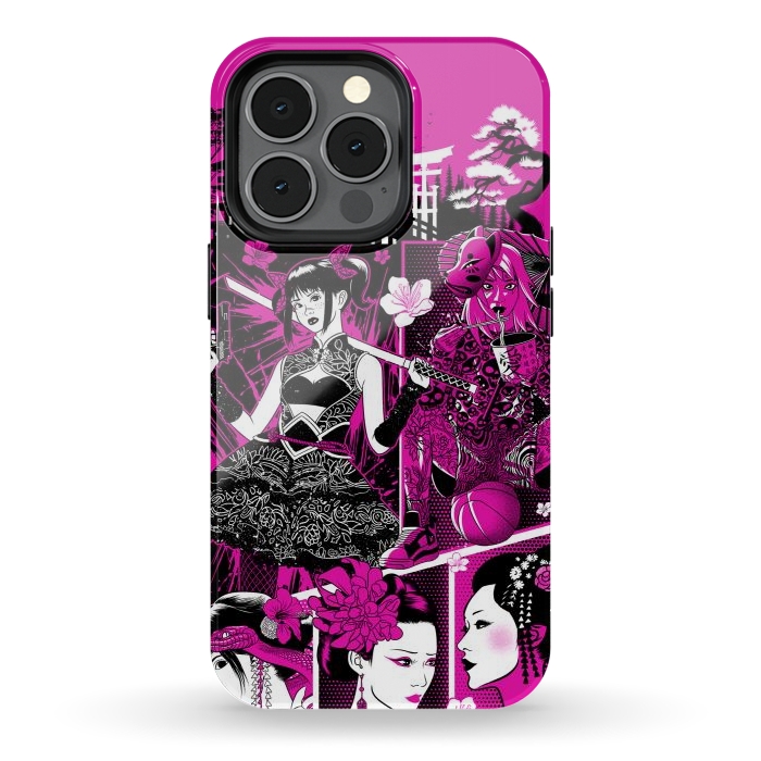 iPhone 13 pro StrongFit pink geisha  by Alberto