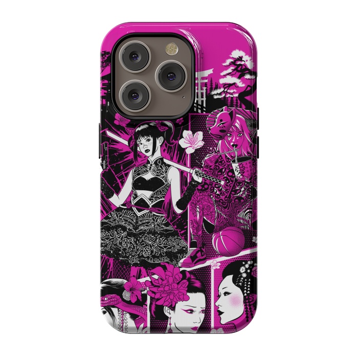 iPhone 14 Pro StrongFit pink geisha  by Alberto