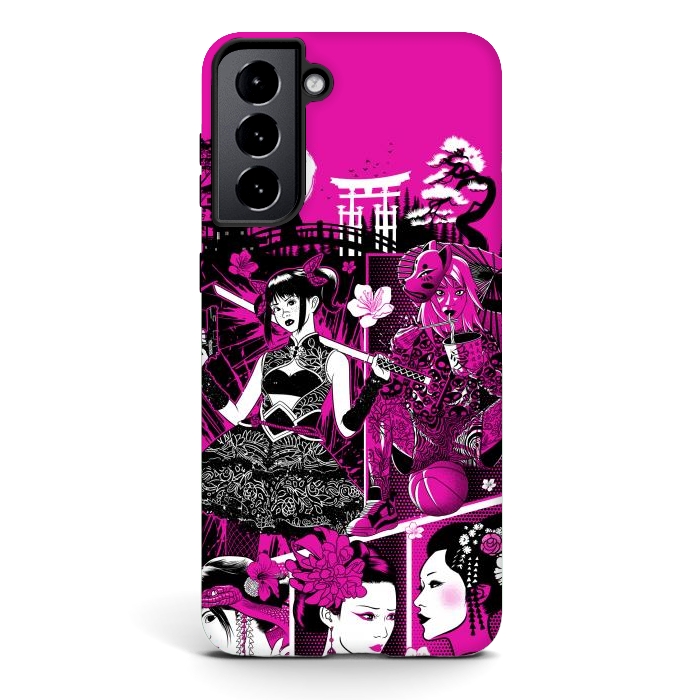 Galaxy S21 plus StrongFit pink geisha  by Alberto