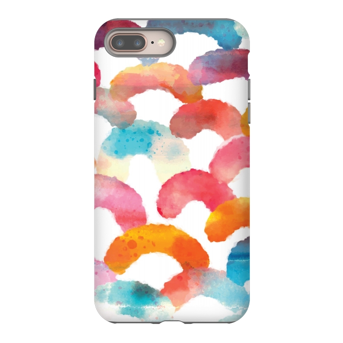iPhone 7 plus StrongFit Watercolor multi scales by MALLIKA