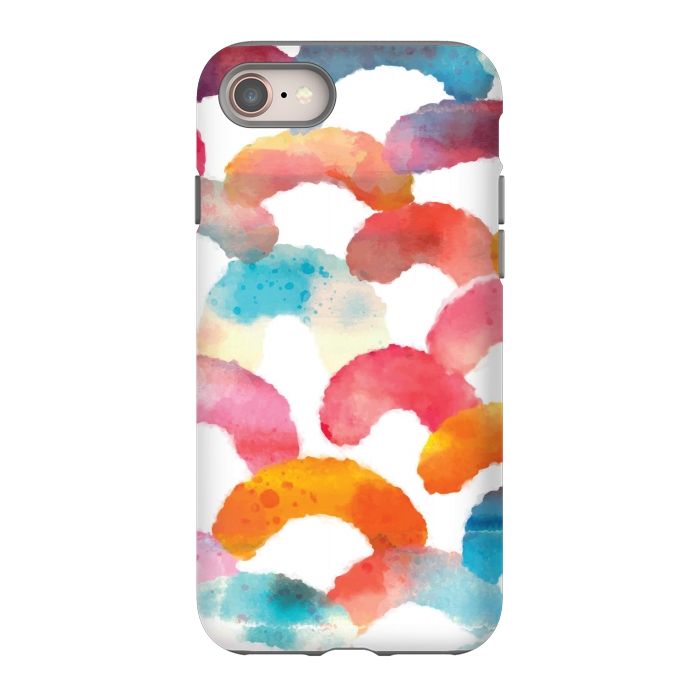 iPhone 8 StrongFit Watercolor multi scales by MALLIKA