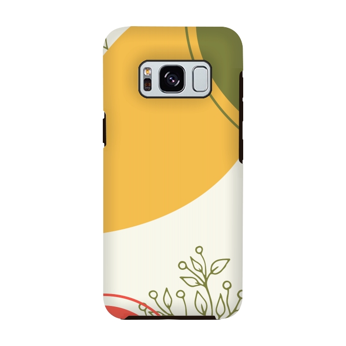 Galaxy S8 StrongFit modern art yellow by MALLIKA