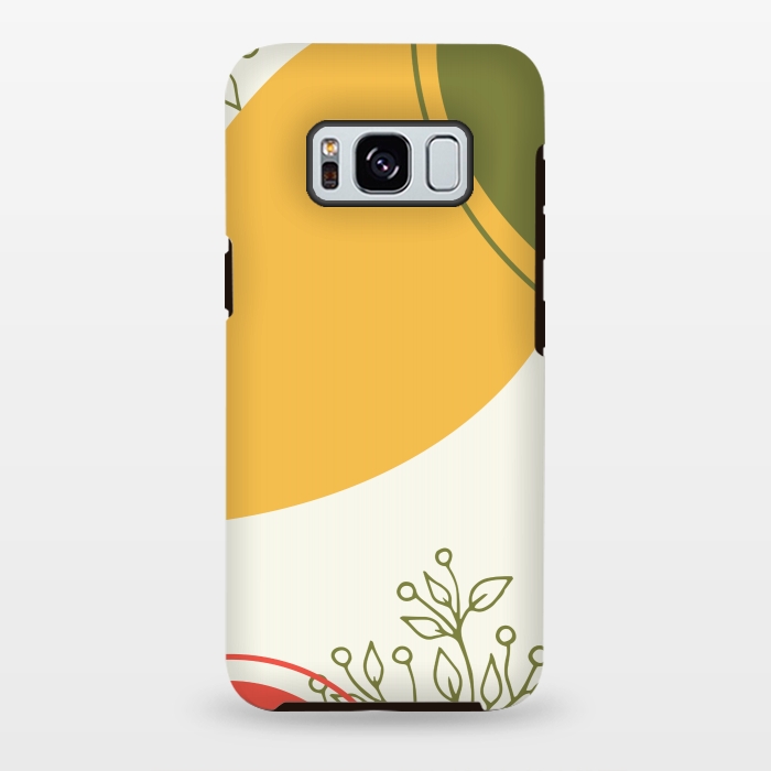 Galaxy S8 plus StrongFit modern art yellow by MALLIKA