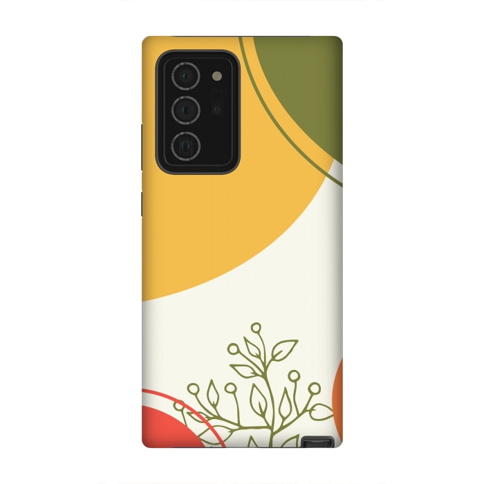 Galaxy Note 20 Ultra StrongFit modern art yellow by MALLIKA