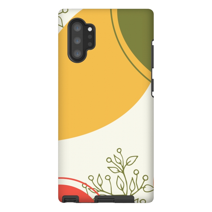 Galaxy Note 10 plus StrongFit modern art yellow by MALLIKA