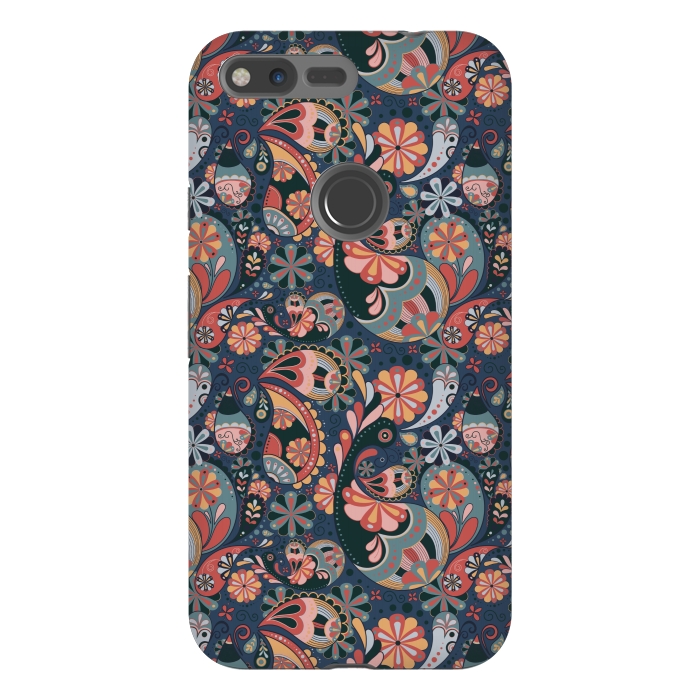 Pixel XL StrongFit Paisley Pattern  by MALLIKA